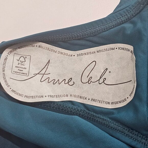 Anne Cole Plus Size Convertible High Waist Shirred Swim Bottoms - Picture 5 of 8